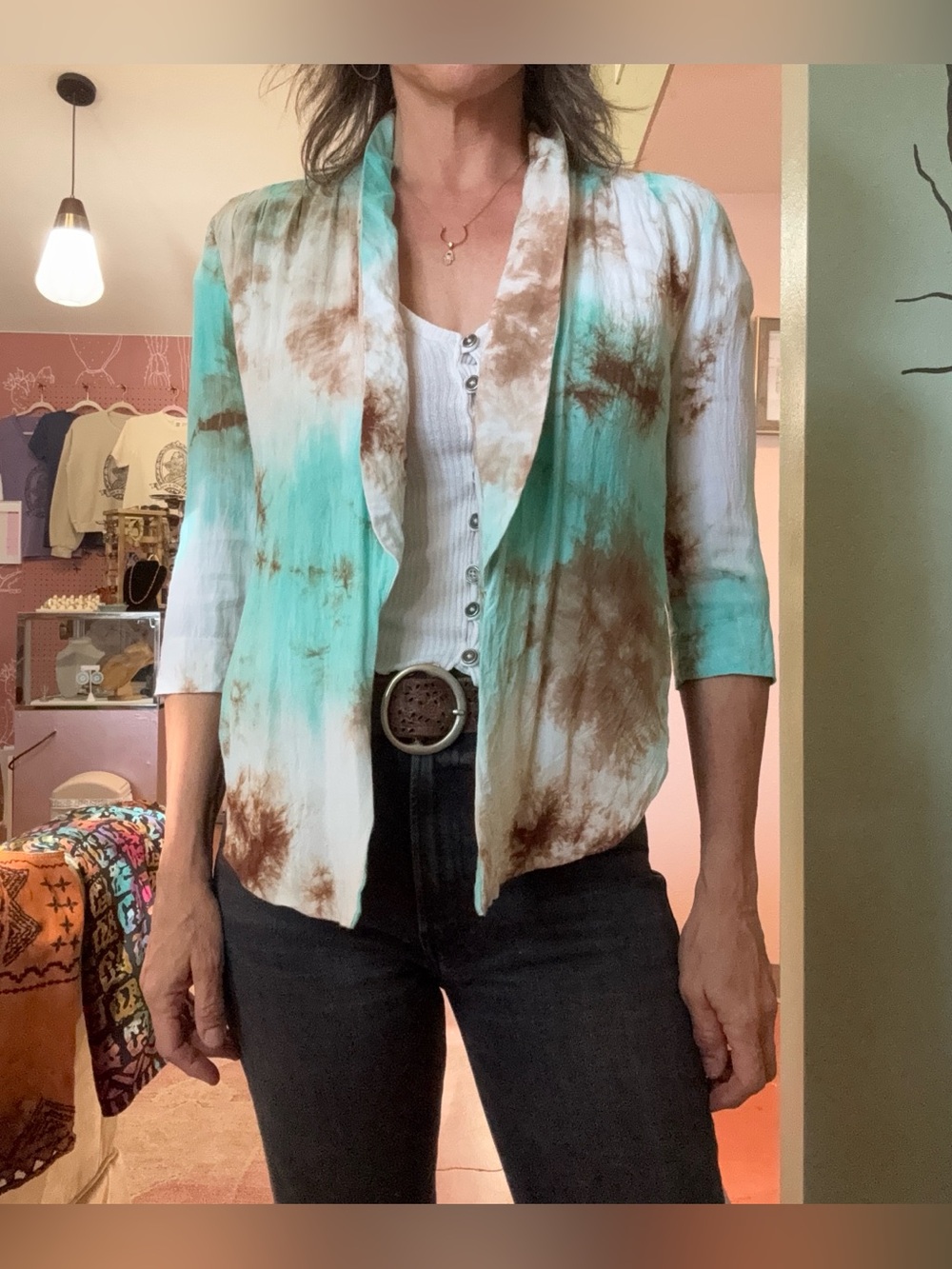 Gypsie Junkies tie die cardigan in excellent condition size small